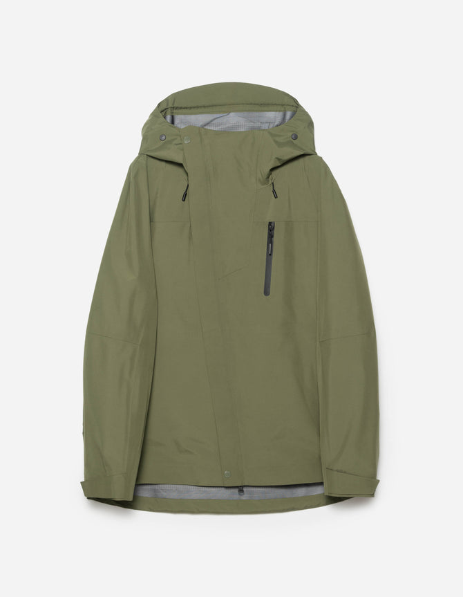 7185 Waterproof 3L Asym Storm Parka Olive OG-107F