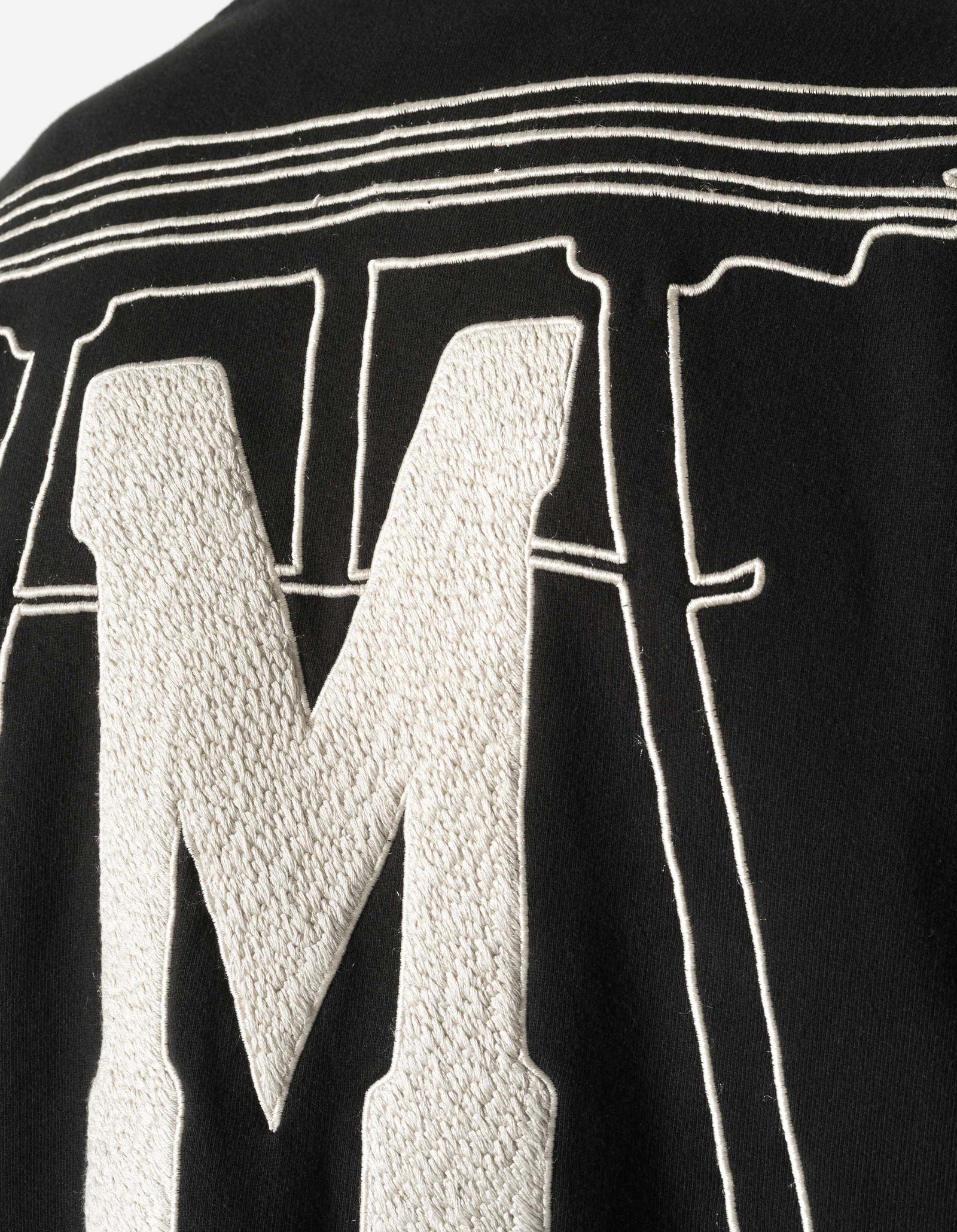 7244 Temple M Vintage Hooded Sweat Black