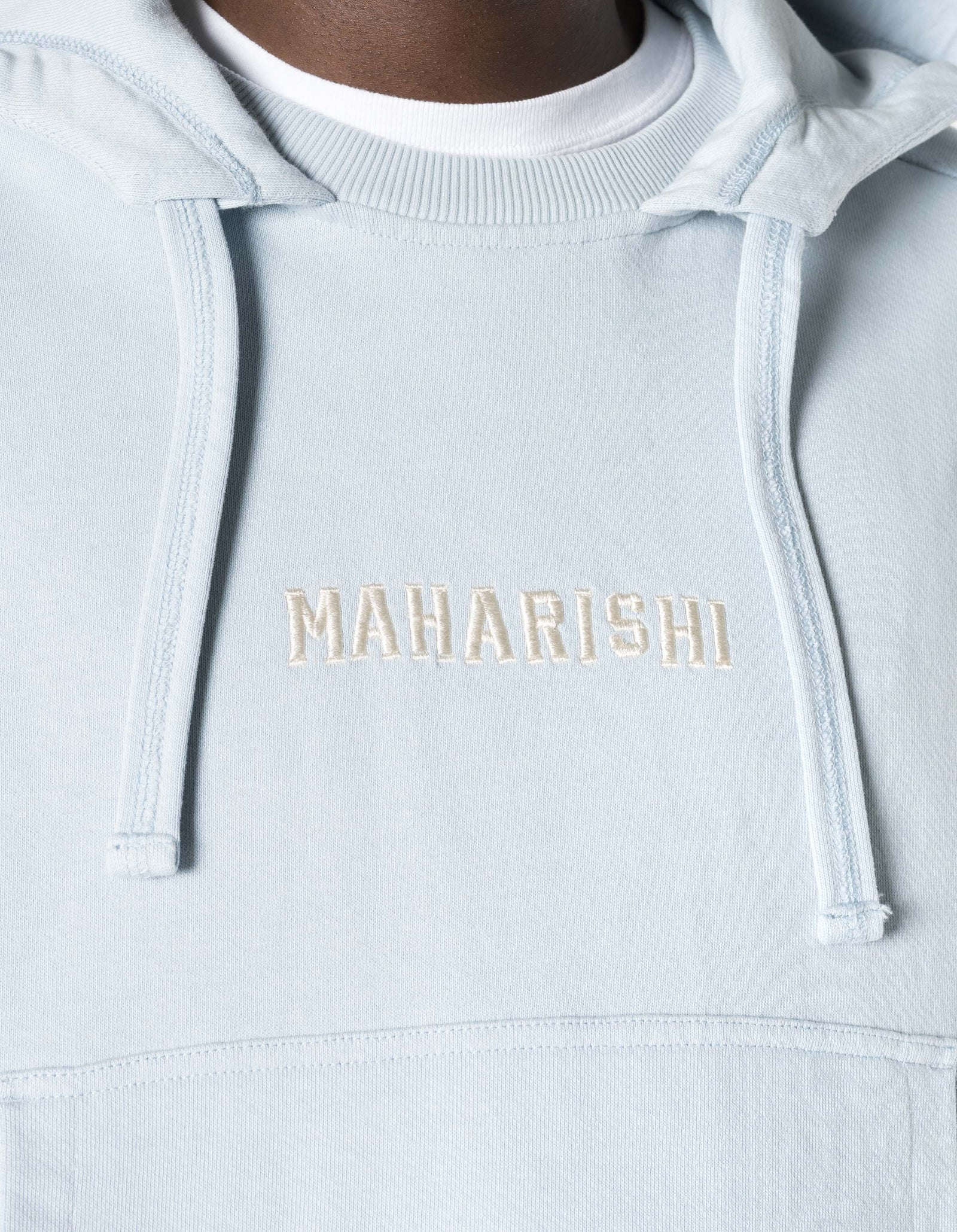 7244 Temple M Vintage Hooded Sweat Light Blue