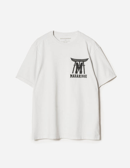 7260 Temple M Vintage S/S T-Shirt White