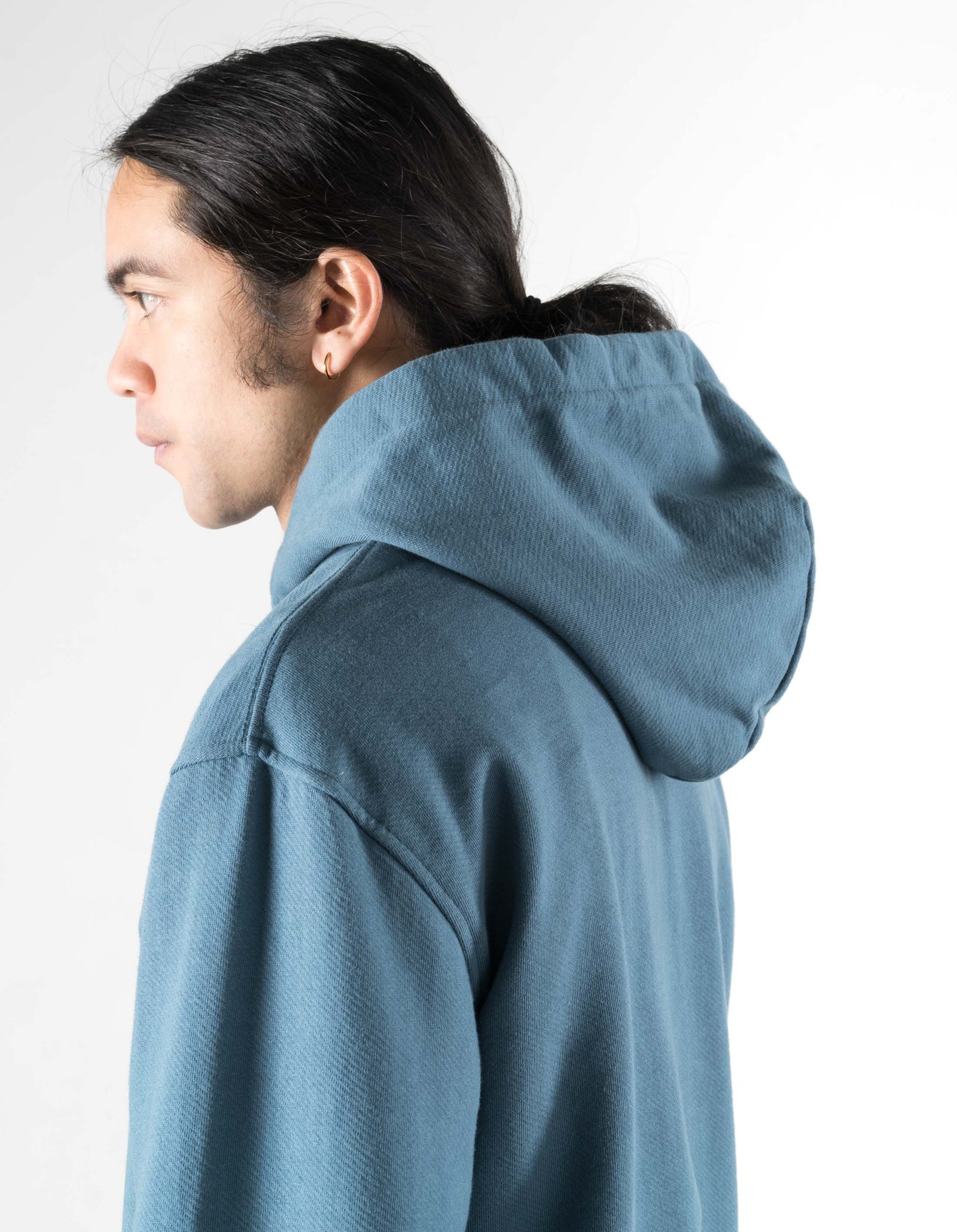 7287 Maharishi Organic Hooded Sweat Airforce Blue