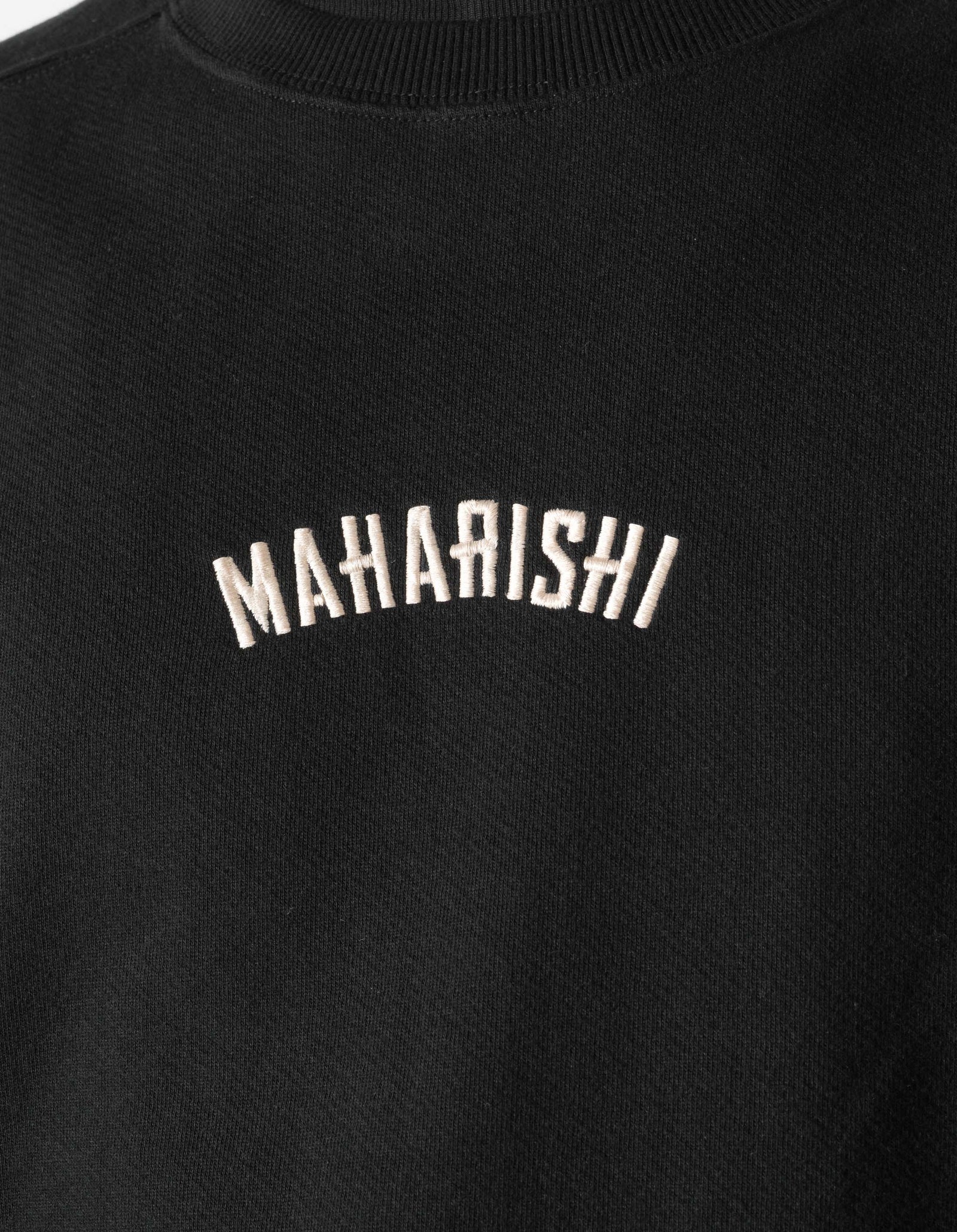 7288 Maharishi Organic Crew Sweat Black