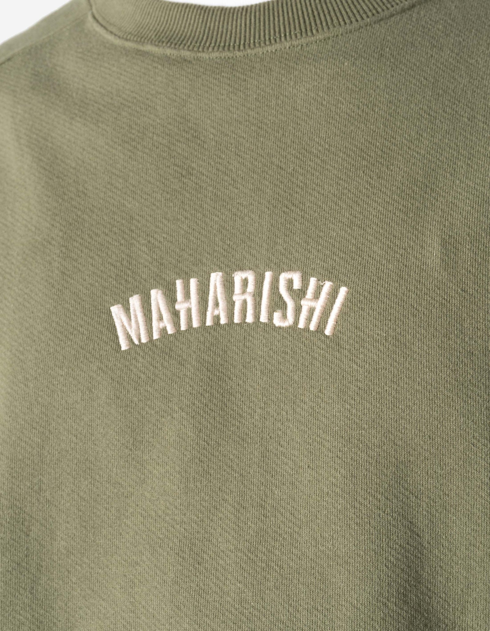 7288 Maharishi Organic Crew Sweat Olive OG-107F