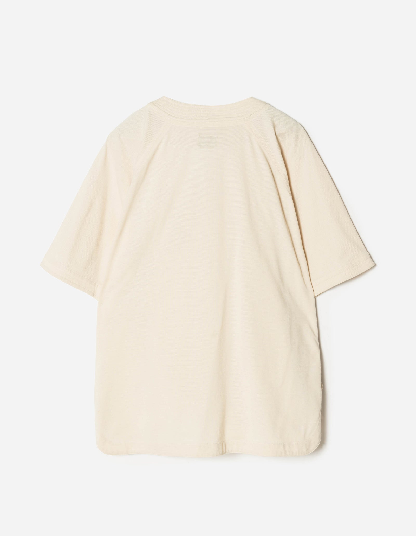 7309 Coolmax® Mesh Asym Monk Shirt Ecru