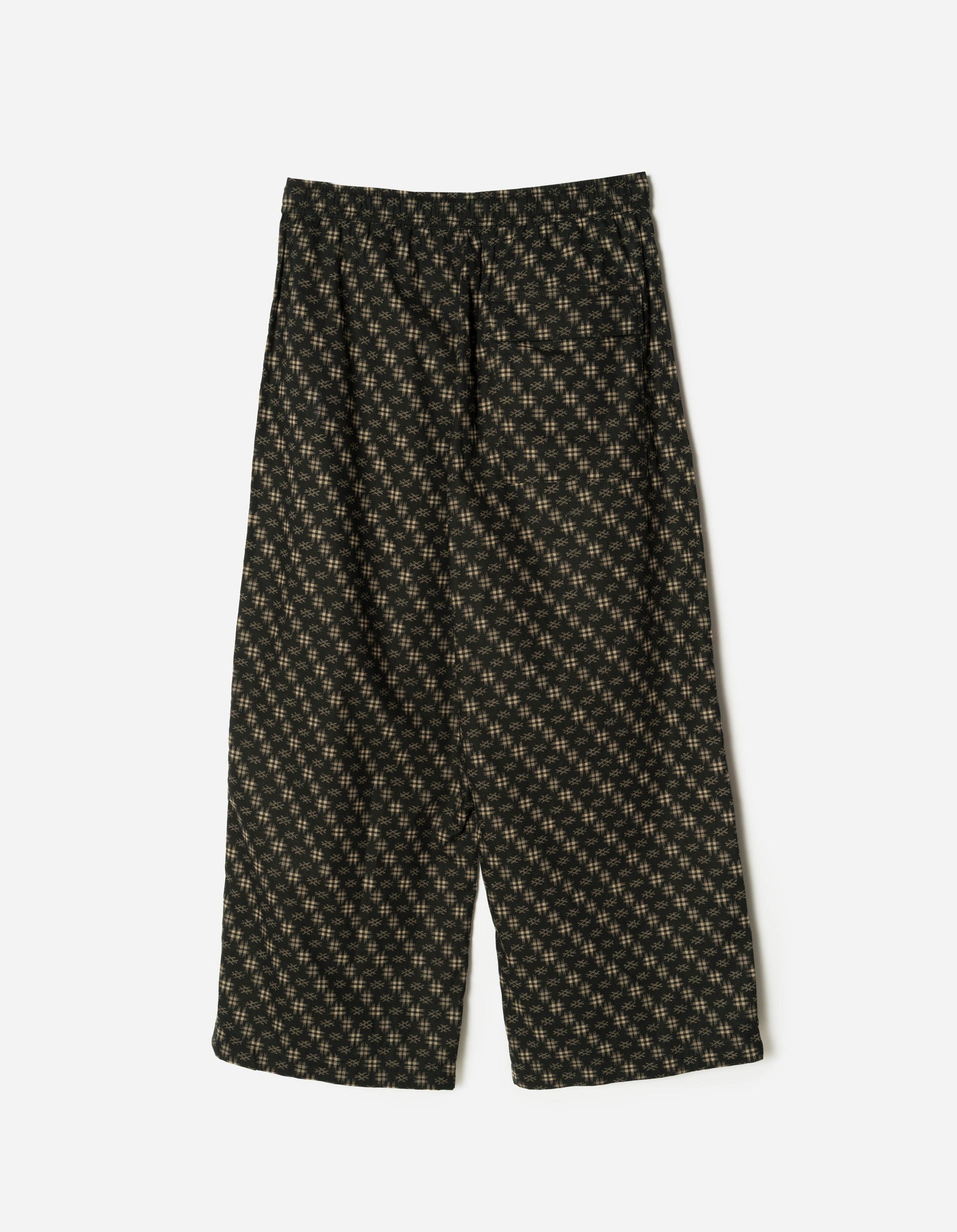 7323 Kasuri Loose Track Pants Sumi Black
