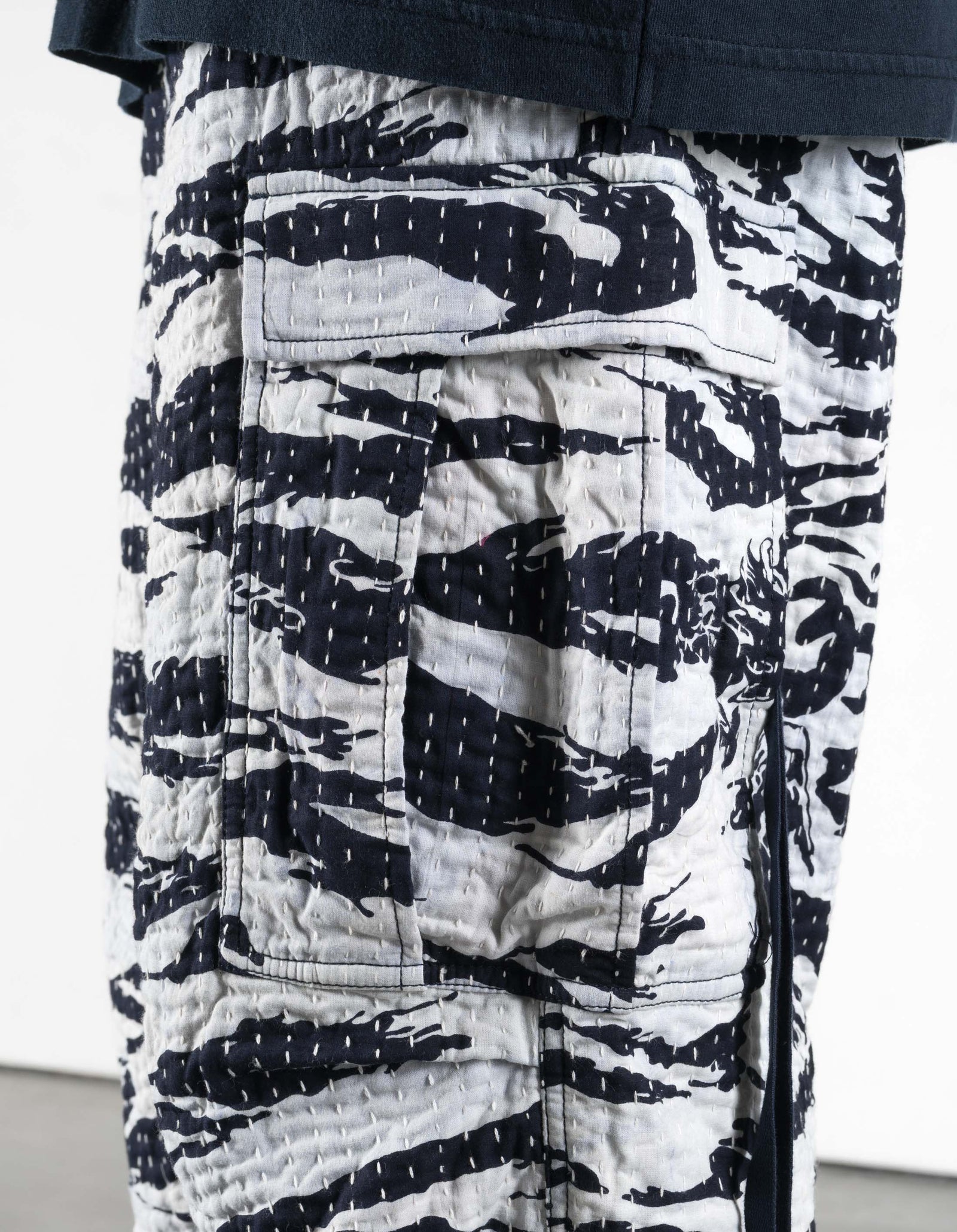 7334 Tigerstripe Stitch M65 Pants Navy/Ecru