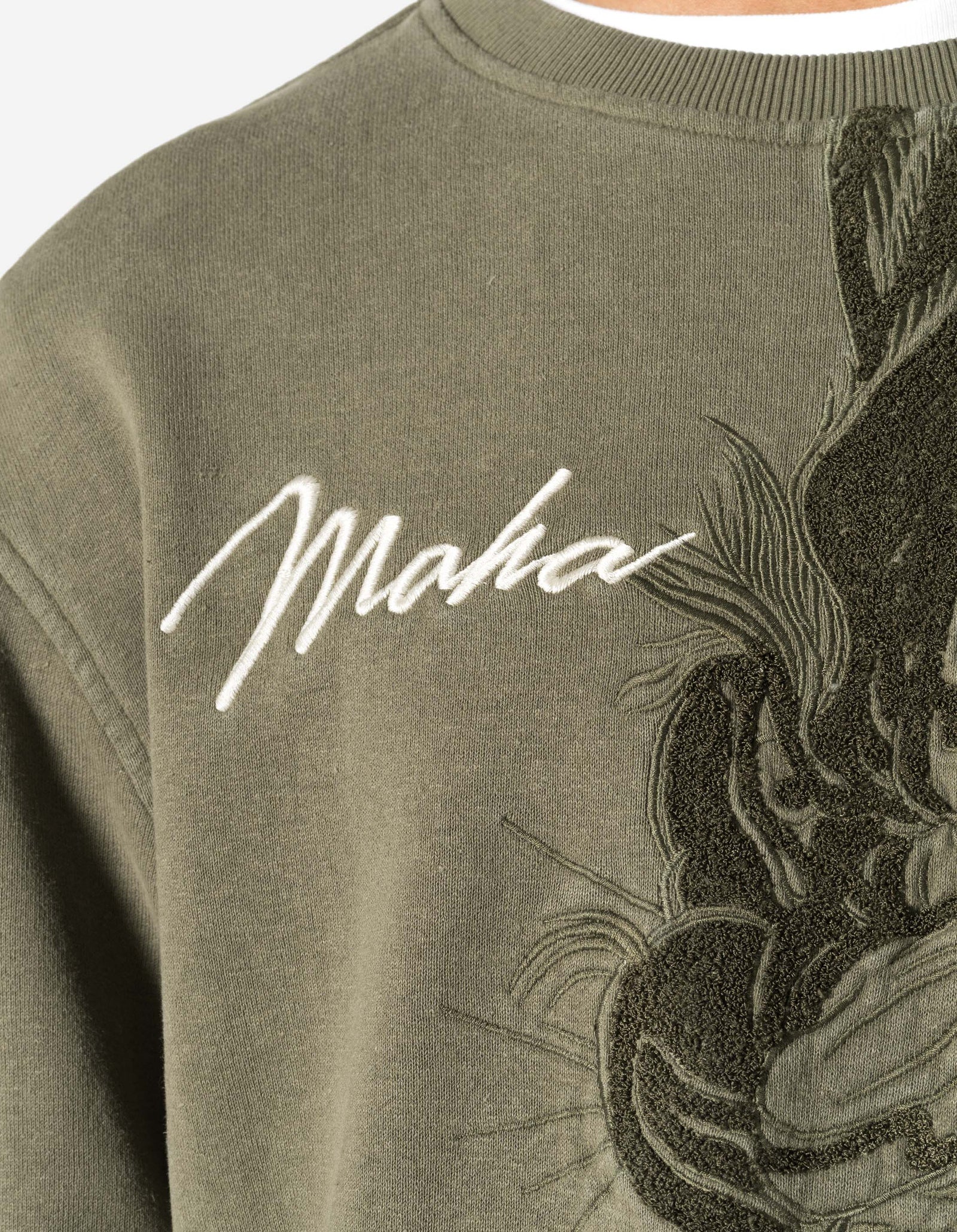 7338 Chimera Panther Crew Sweat Olive OG-107F