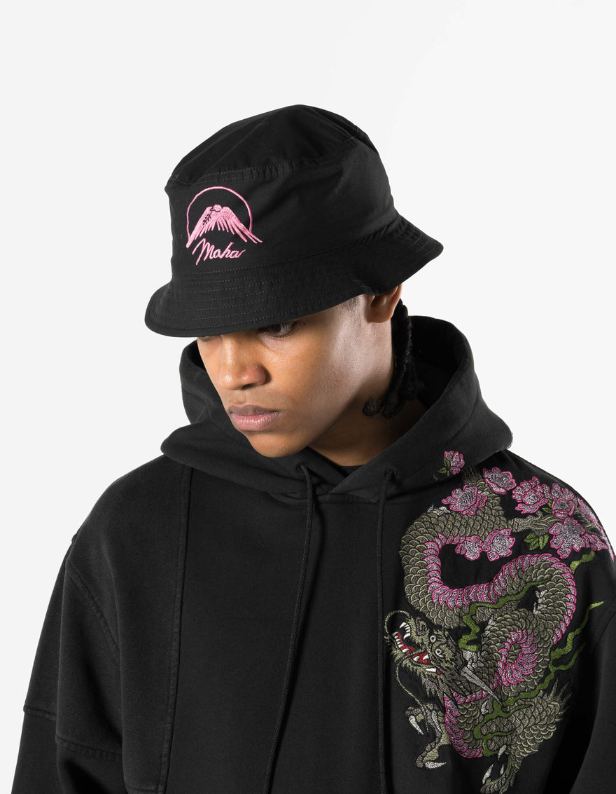 7346 Peace Dove Bucket Hat Black