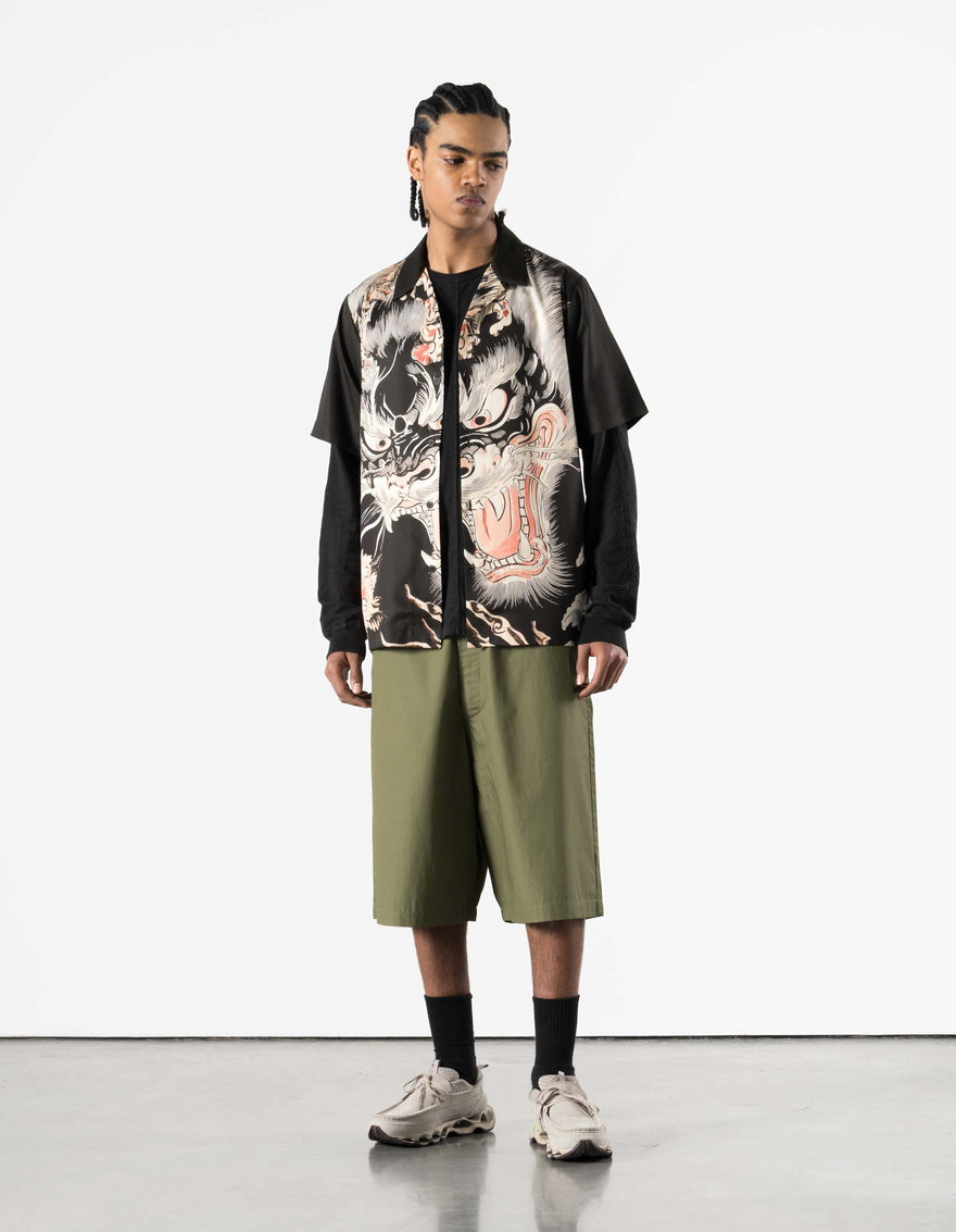 7357 Chimera Camp Collar Shirt Black