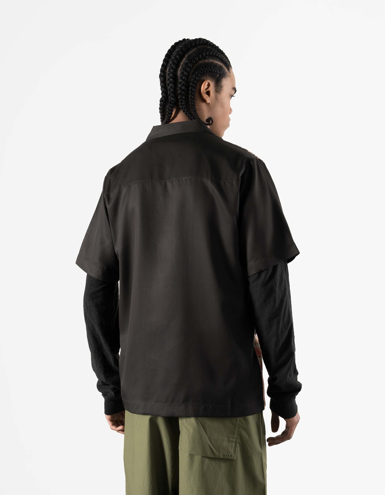 7357 Chimera Camp Collar Shirt Black