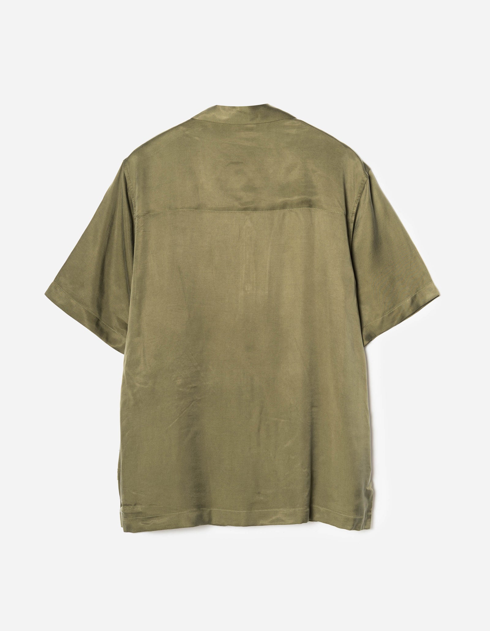 7364 Sakura Dragon Camp Collar Shirt Olive OG-107F