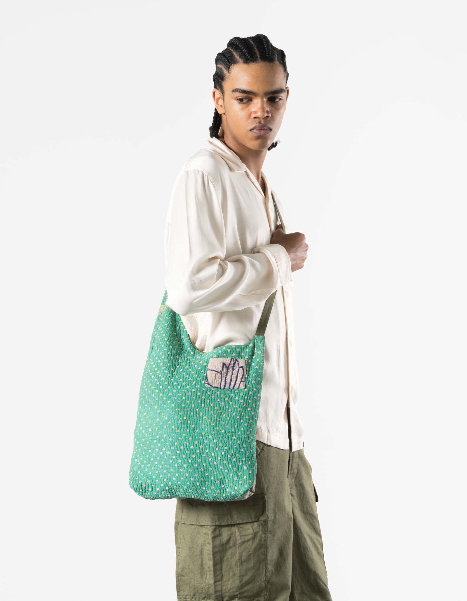 7192 Upcycled Sling Bag Multi