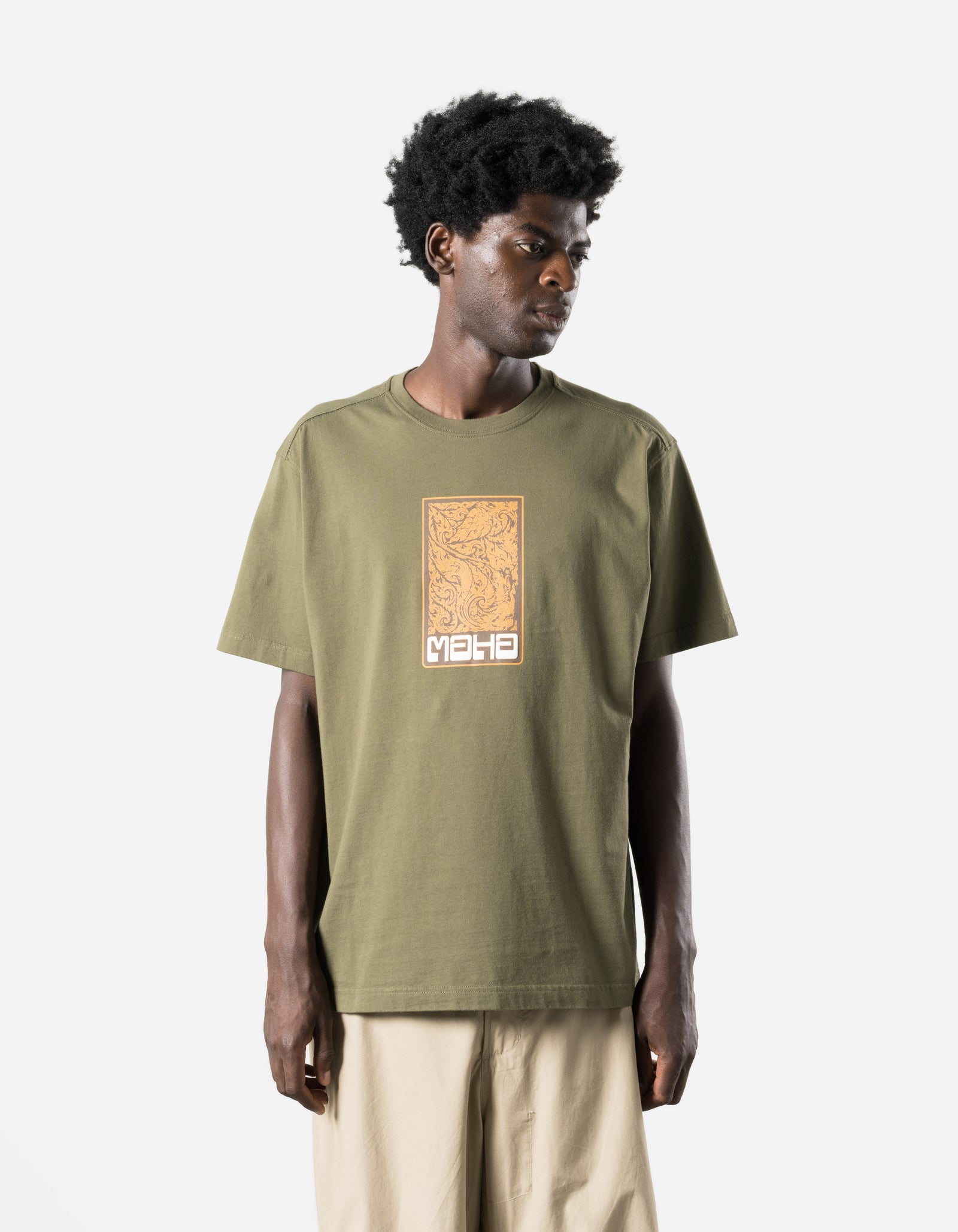 7771 Thai Temple S/S T-Shirt Olive OG-107F